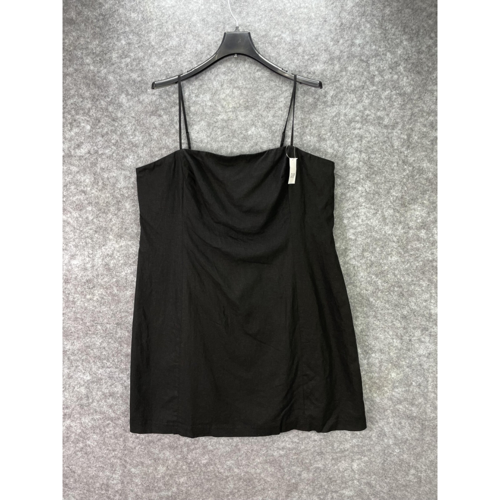 GAP Black Mini Slip Dress with Spaghetti Straps
